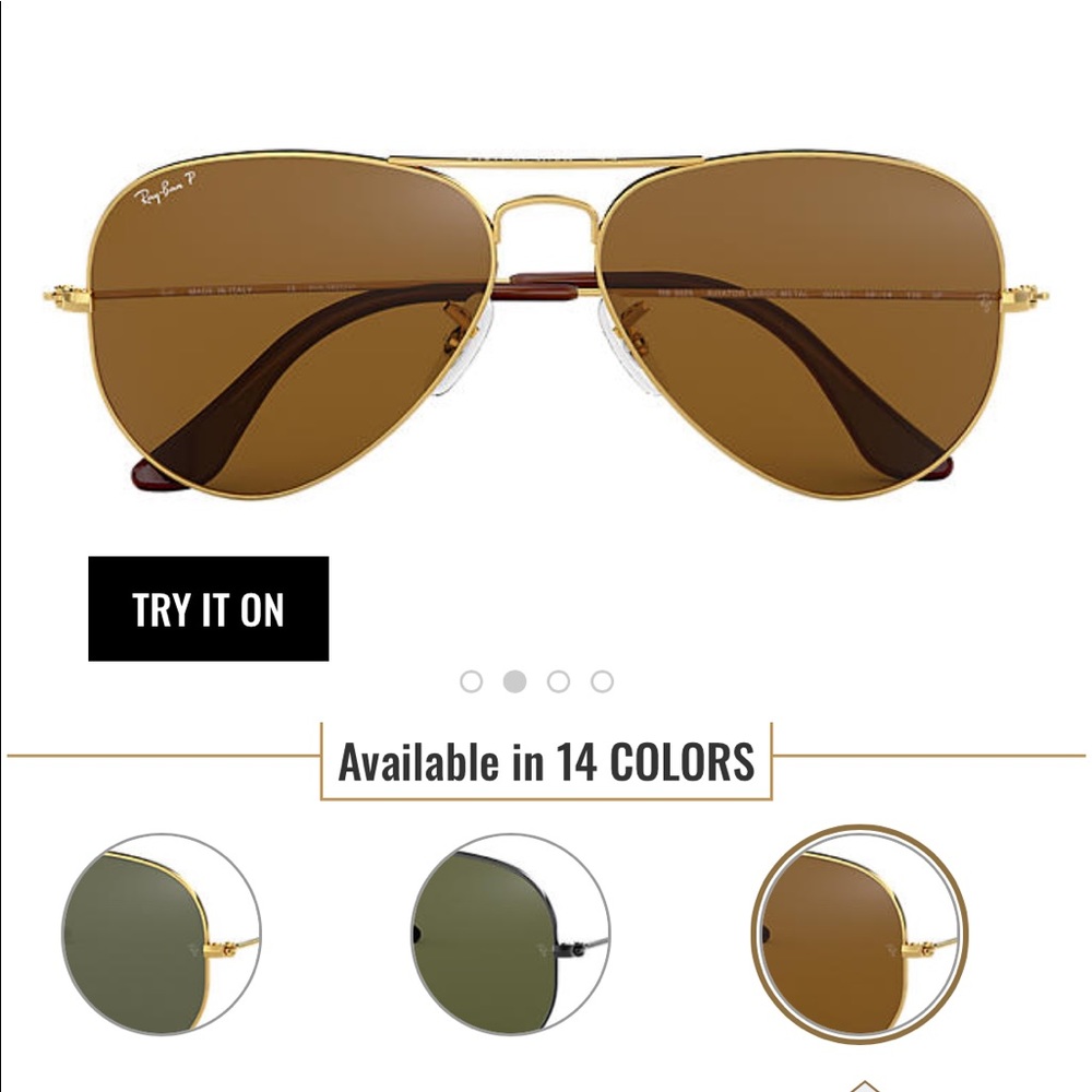 Authentic Aviator Polarized Raybans